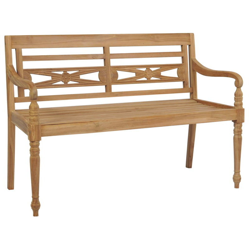 Banc de jardin en teck Orenthal, Vert