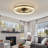 18.9" Ceiling Fan With Light, 3 Color Temperature RGB Dimmable LED, Timer Function For Bedroom Living Room-1045064650