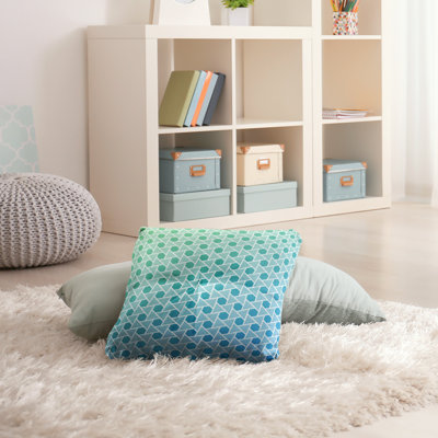 Coussin de plancher hexagonales et triangles