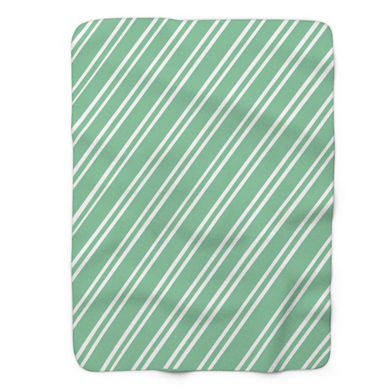 Minty Whisper - Couverture sherpa de qualité supérieure 1 pièce, Lit simple