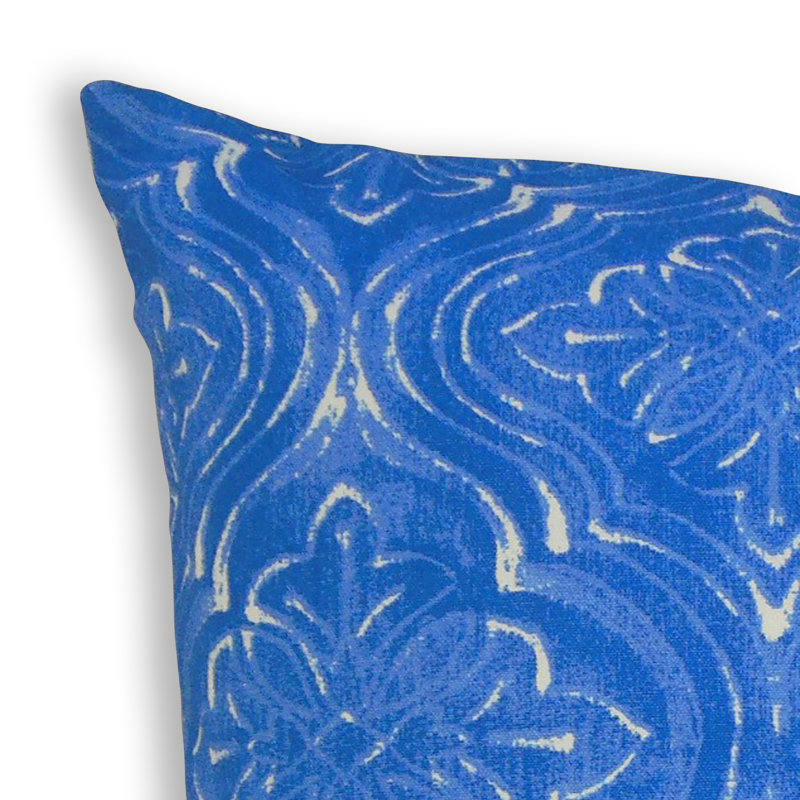 Coussin Quilla, Coussin décoratif, Bleu, 18 po x 18 po