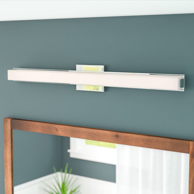 Éclairage pour salle de bain 1 lumière DEL en nickel poli à intensité variable Villicana