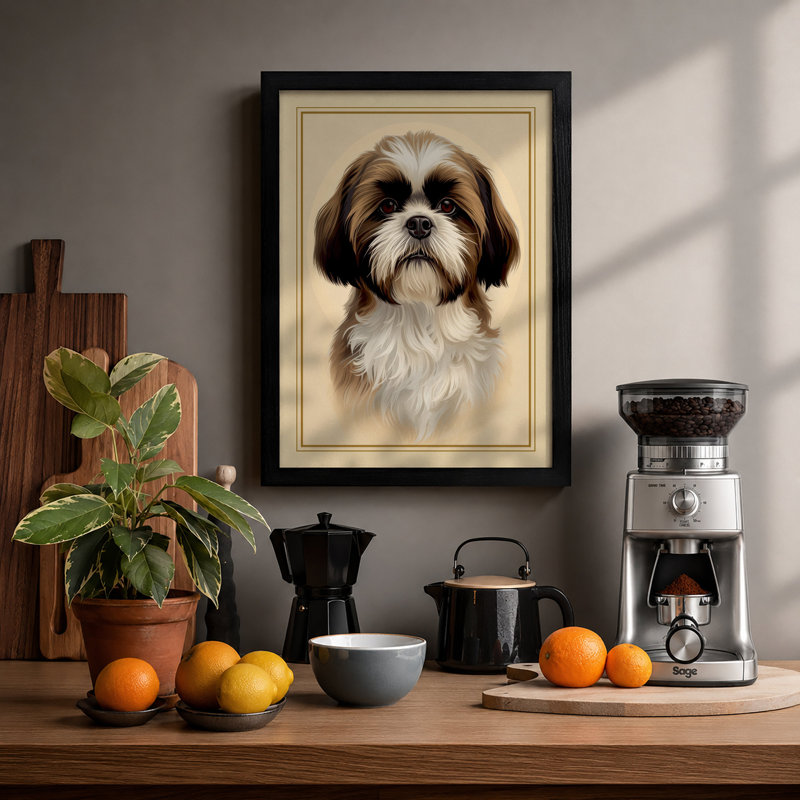 Gentle Companion Modern - Print, A2 - 59.4 x 42.0 cm, Black