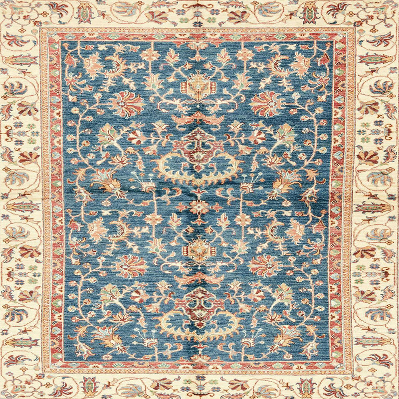 Abstract Indoor Rug, Square 3'