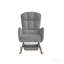 Fauteuil berçant gris Teddy