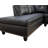 Scherer Faux Leather L-Shaped Sectional Left Hand Facing-612492639
