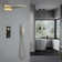 Thermostatic Complete Shower System with Rough in-Valve Three Function with Rain Shower Heads