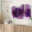 Nature "Impression libre sur toile mauve sur fond blanc" sur-98865659