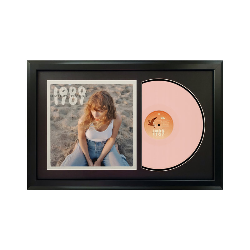 Taylor Swift "1989" (Taylor's Version) Framed Record with Black Mat- Rose Garden Pink Vinyl, Black