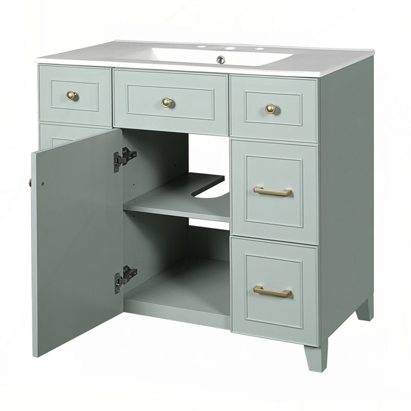 Meuble-lavabo 36 po avec lavabo en céramique