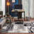 Bionda Geometric Area Rug in Cream/Black/Gray-703947713