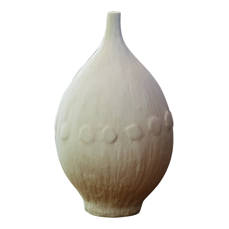 Modernist Vase-White Plaster