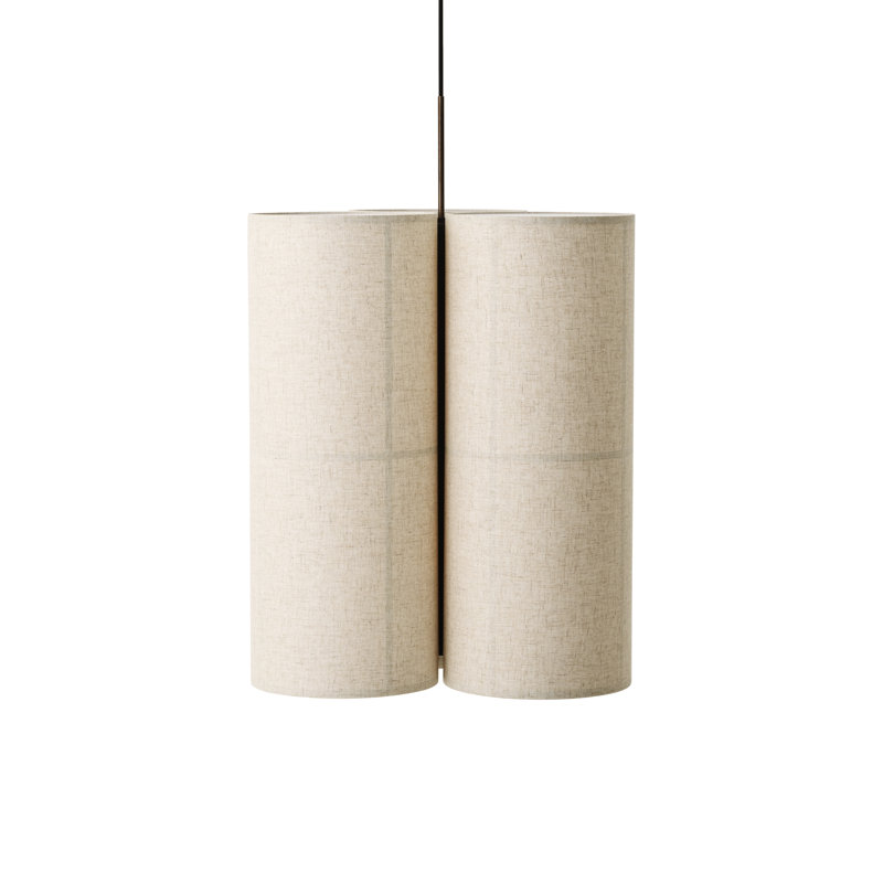 Hashira 3 - Light Pendant, 35.4" H x 24.2" W x 24.2" D, Raw