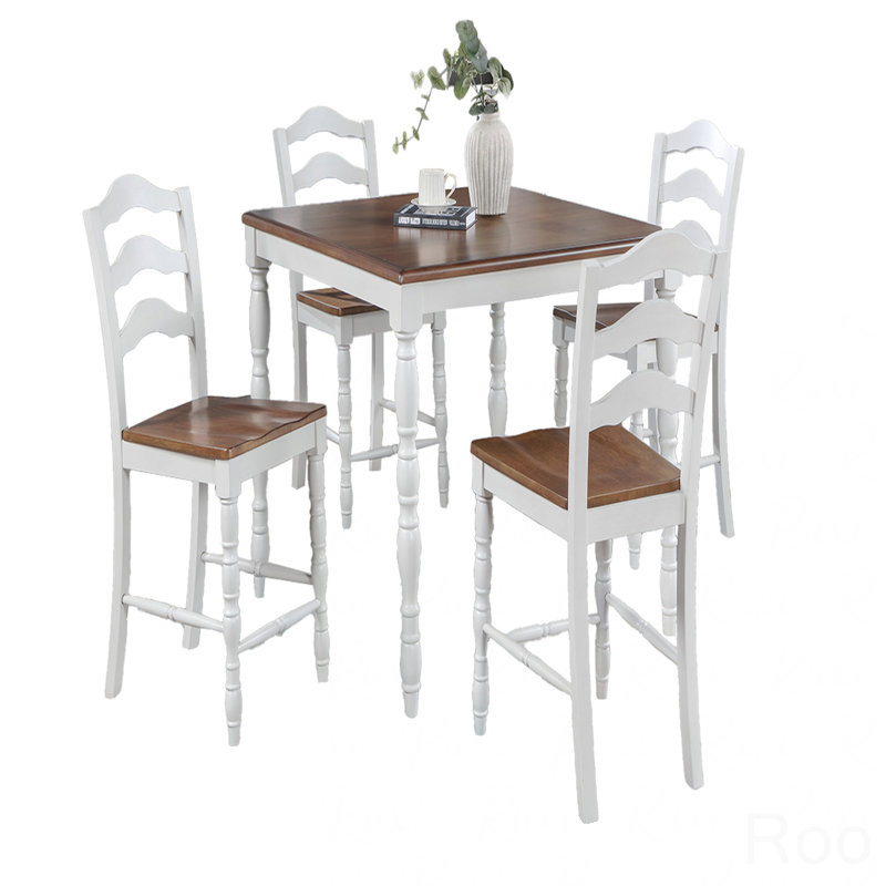 Ensemble de salle à manger 5 pièces à hauteur de comptoir 5 chaises de salle à manger 4 X