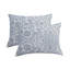  Deena Blue Soft Woven Matelasse Jacquard Cotton Blend Quilt Set-251647586
