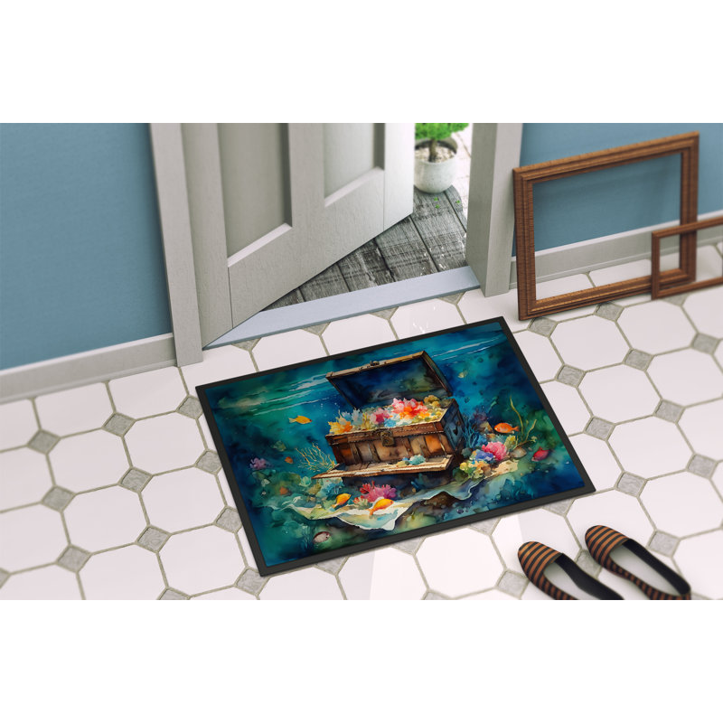 Treasure Chest Doormat, L 18 po x L 27 po