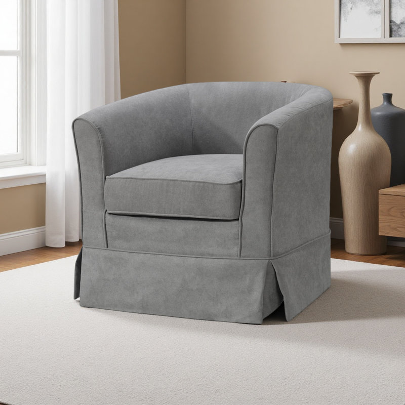 Fauteuil demi-tonneau 28 po, Gris