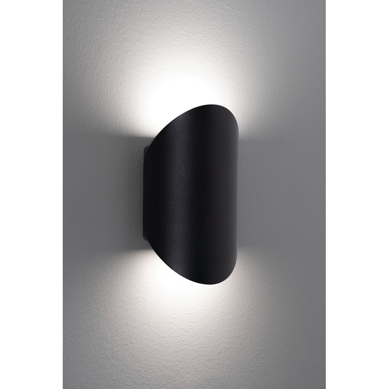 Luminaire encastré à DEL en aluminium Garrus, Noir