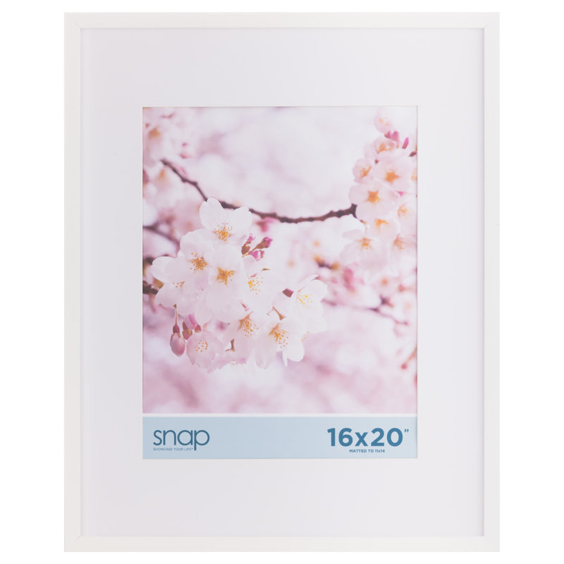 Cadre photo Snap Linear, 16 po x 20 po, 11 po x 14 po, Blanc