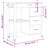 vidaXL Kitchen Trolley MONZA 33.1"x15.7"x34.8" Solid Wood Pine-1007482660