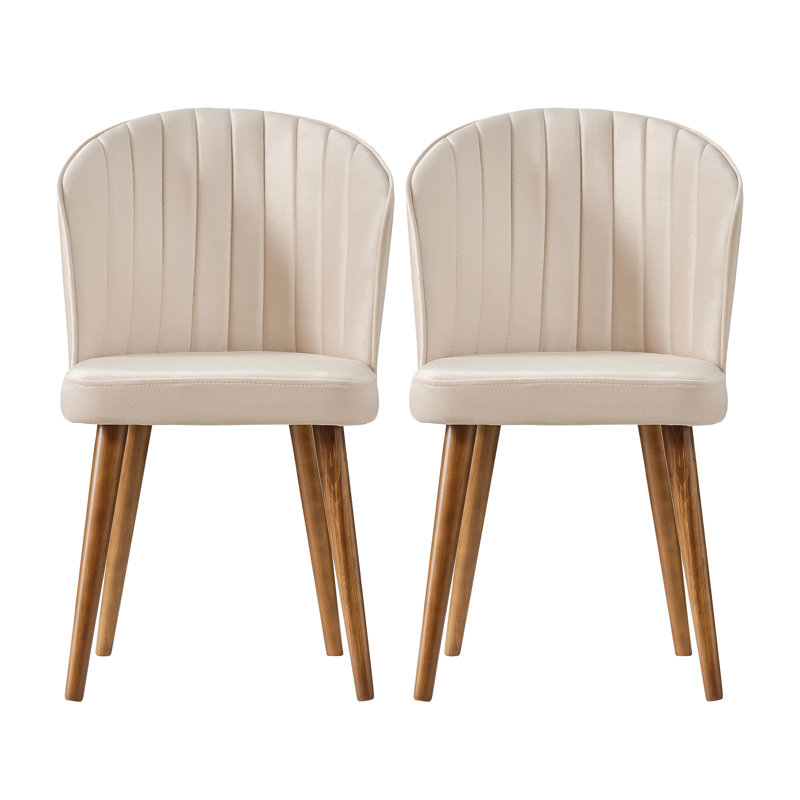 Chaise de salle à manger Tarunnam, Beige 2