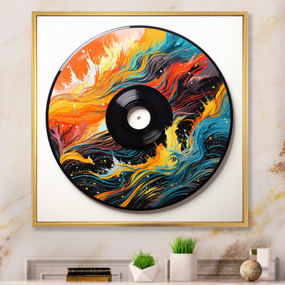 Vinyle disque vinyle vibrations - musique art mural salon
