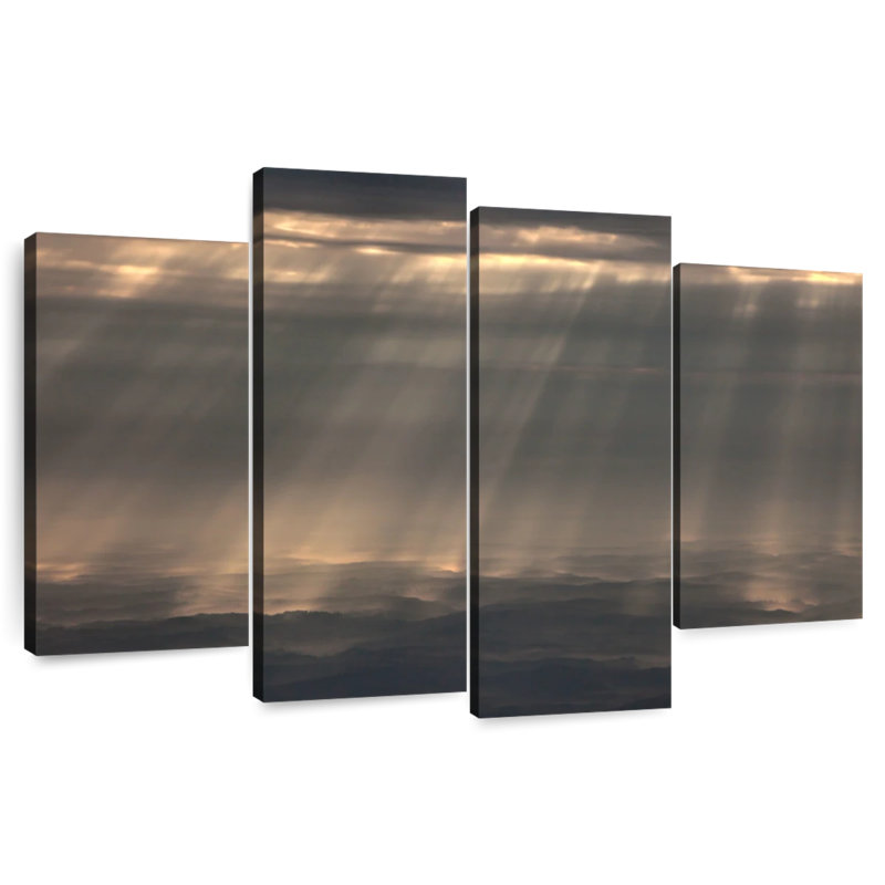 Alvord Sunrays And Cloudy Sky