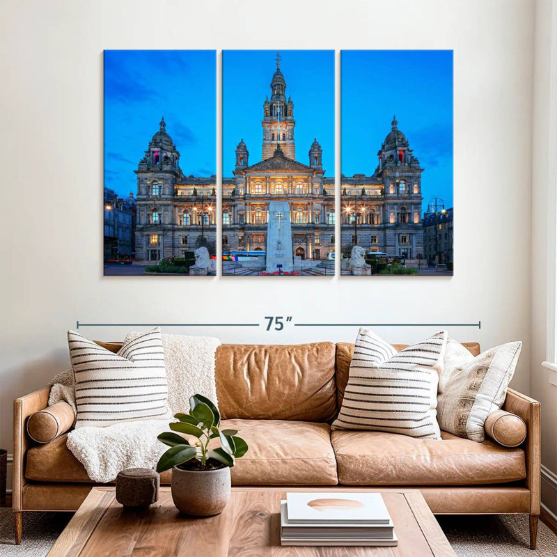 Lilie Glasgow City Chambers, H 42 po x l 65 po