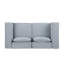 Causeuse en chenille gris clair