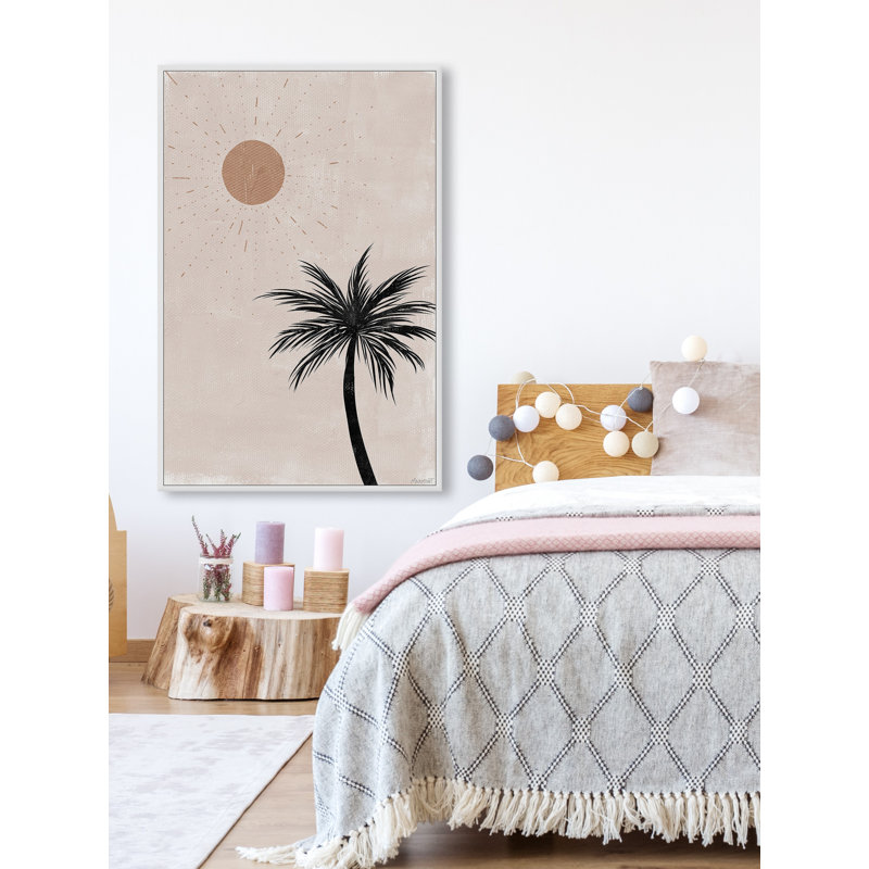 Palm And Sun by Marmont Hill - Painting on Canvas, 61cm H x 41cm W x 3.81cm D