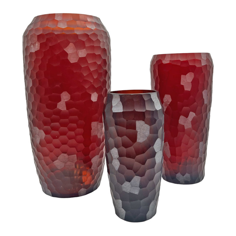 Vase de table en verre fabriqué à la main Nestore