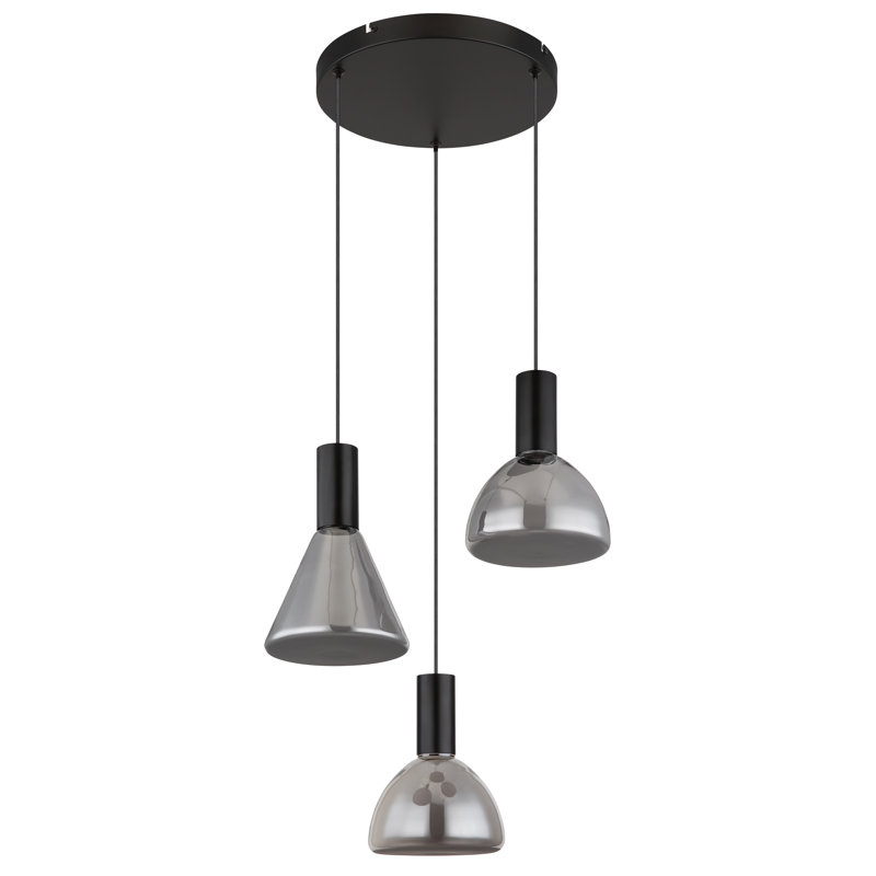 1 - Light Matte Black LED Pendant