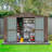 Outdoor Storage Shed,Metal Outside Sheds&Outdoor Storage Galvanized Steel,Tool Shed With Lockable Double Door For Patio,Backyard,Garden,Lawn-113816245-113816242