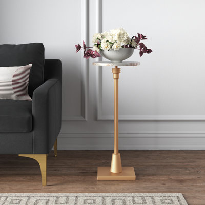 Mabrey Marble Top End Table