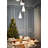 Laurens 5 - Light White/Metallic Gold LED Cluster Pendant