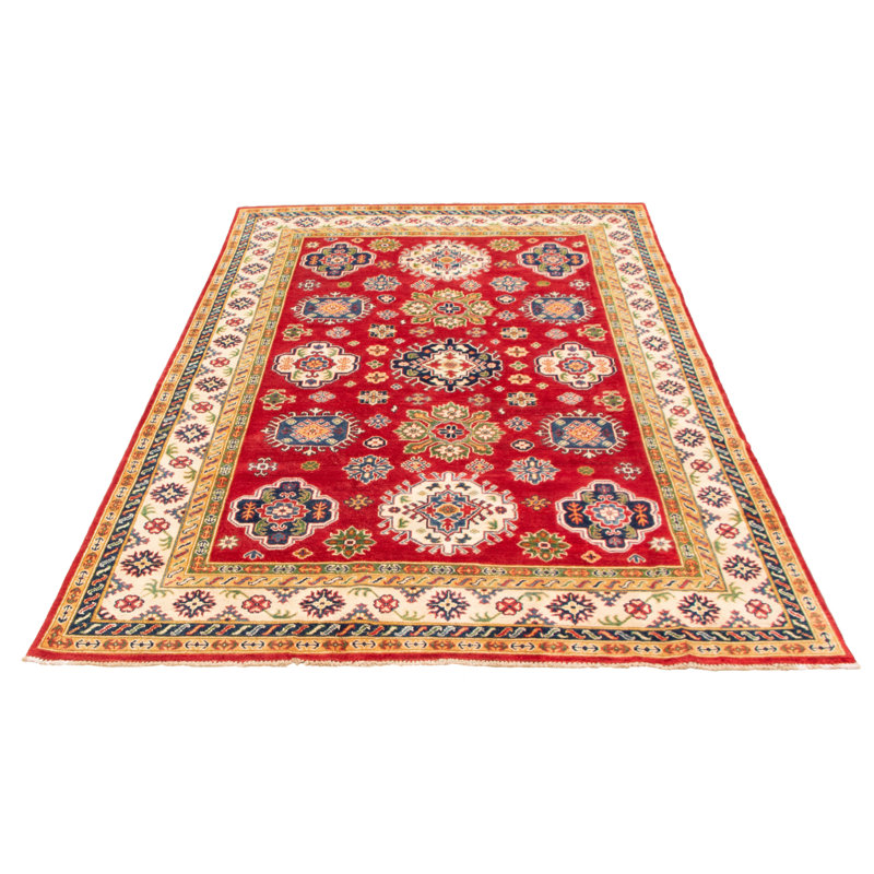 Tapis unique en laine noué à la main 6 pi 9 po x 9 pi 6 po nouvel âge Olivene