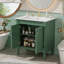 Armoire de meuble-lavabo 30 po avec lavabo en céramique, 30 po, armoire de rangement avec portes à fermeture douce et pieds en bois massif-62047223