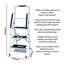 3 - Step Metal Folding Step Stool