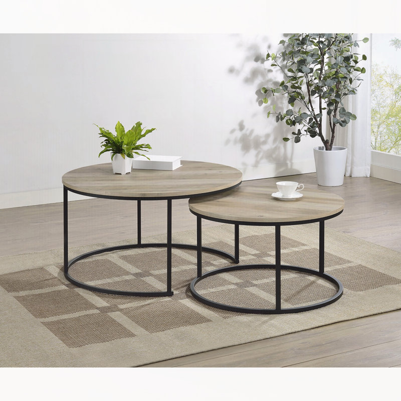 Table basse gigognes 2 pièces