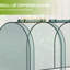 Cage de jardin 9 'X 4' - Protection des plantes avec 3 ouvertures à fermeture à glissière, sac de rangement, 6 piquets de sol, portes carrées, contenant, chevilles,