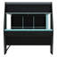 Lit mezzanine avec bureau, lumières DEL et stations de charge USB, lit mezzanine en bois avec 6 casiers de rangement, 6 tiroirs-953482808