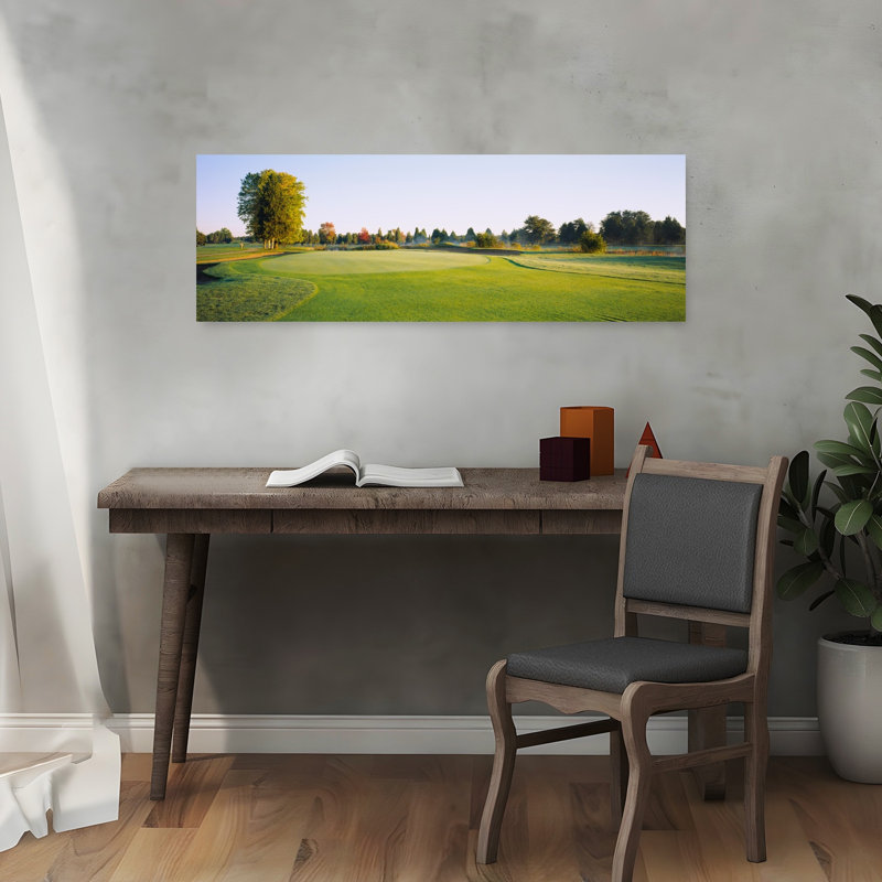 Trees on a landscape Fairfax National Golf Club Centreville Virginia USA 1 Piece Wrapped Canvas Panoramic Wall Art