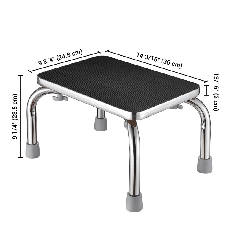 Pennyfield 1 - Portable Medical Foot Step Stool 330lbs Anti-Skid Rubber Platform