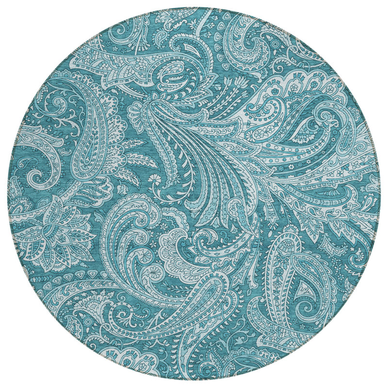 Tapis ivoire rond 8 po