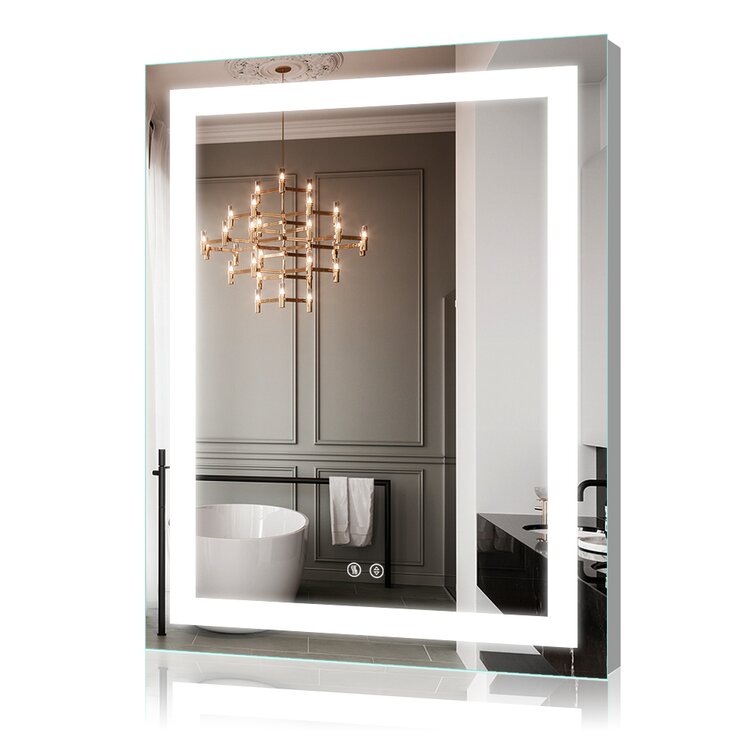HILTON28X36T-LED Lighted Bathroom Makeup Mirror - Kiva Rhyme