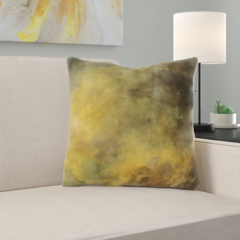 Coussin décoratif painting Mendota, Microsuède, Intérieur