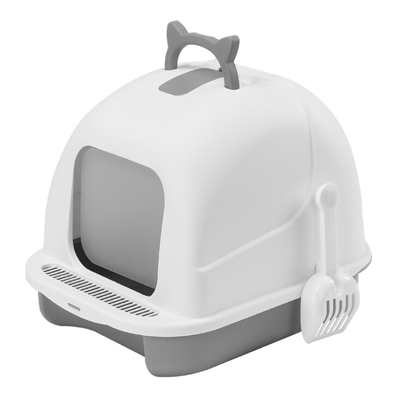 Polyethylene Plastic Enclosed Litter Box with Scoop