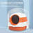 Cat Litter Box with Lid, Covered Litter Box w/ High Sides, Air Freshener, Large Two-Way Entrance Kitty Litter Box, Foldable, Easy Clean, Orange, and Black