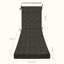 Coussin de chaise longue d'extérieur Meridian - Résistant aux intempéries, réversible, confort moelleux-1059884506-1063992278