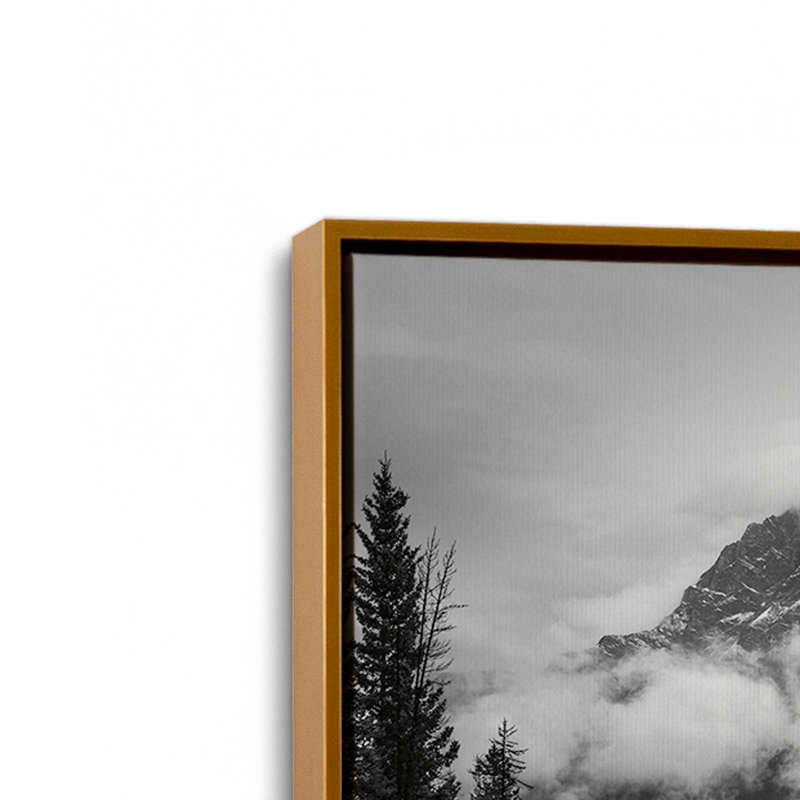 «Shifting» par Nathan Larson, reproduction d'art, 36 W x 24 H, Gold, Framed Canvas